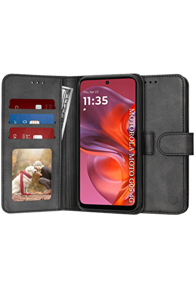 Techsuit Husă 360 pentru Motorola Moto G05, jurnal, neagră