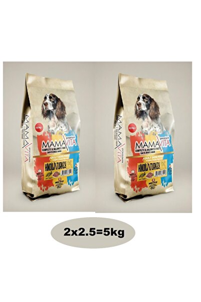 MamaVita Hindi Etli Yetişkin Kuru Köpek Maması 5 kg (2x2.5)