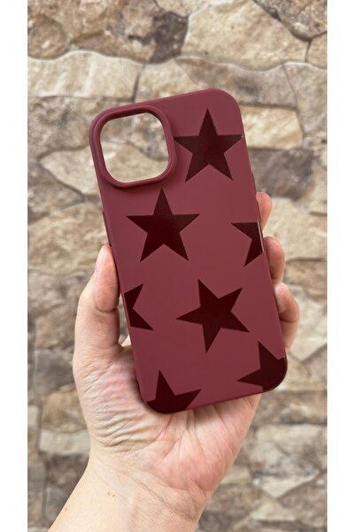 Vip Case iPhone 11 Compatible Burgundy Star Silicone Shock Absorbing Classic ...