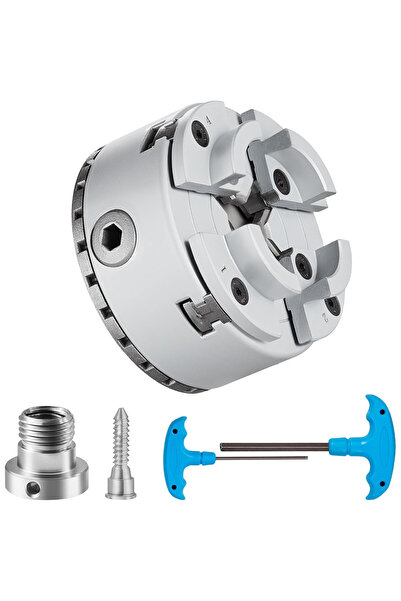 VEVOR Mandrina de strung KP2-3/4 – Mandrina cu 4 bacuri 70 mm din otel de ina...