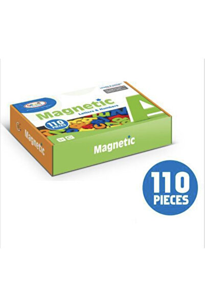 Creative World Toys Set de 110 piese magnetice, litere și cifre, pentru învăț...
