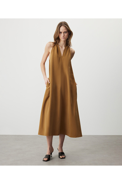 MISS IPEKYOL Halter yaka elbise