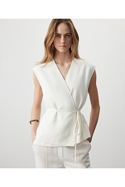 MISS IPEKYOL Belden bağlamalı kruvaze bluz