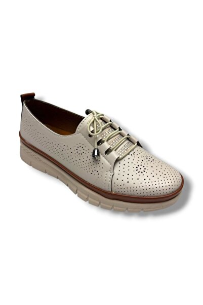 Ayzen 1029-26 Skin Leather Laser Stone Anatomical Sole Women's Shoes