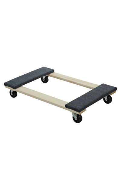 Lawazim Hardwood Furniture Dolly 1000lb - Heavy Duty with 360° Casters & Non-...