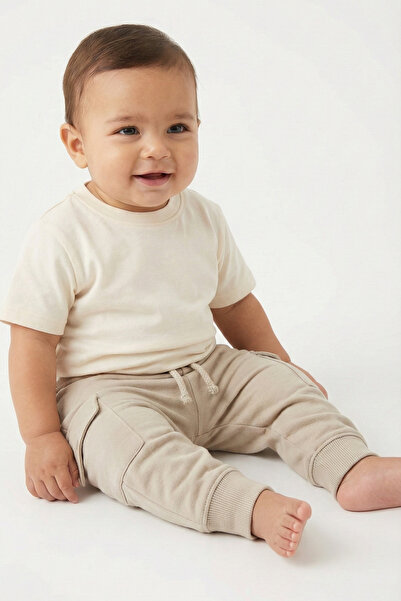 Kyron Erkek Bebek Krem Eşofman Altı