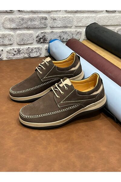 Deritarz Genuine Nubuck Leather Orthopedic Comfortable Lightweight Soft Secon...