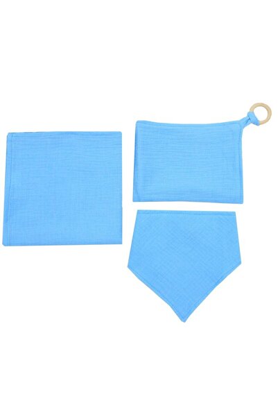 PRICHINDEL Set of 3 Pieces, Muslin, Teo, Turquoise