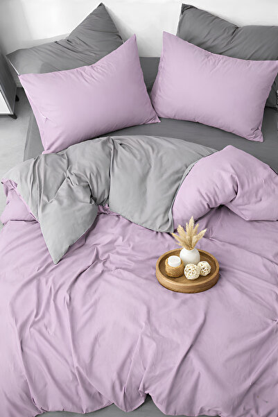 remtex Lila & Gray, Double Duvet Cover Set – Modern Minimal Series