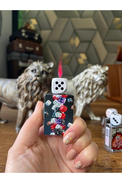 Emba Özel Tasarım Işıklı Zar Model Çakmak