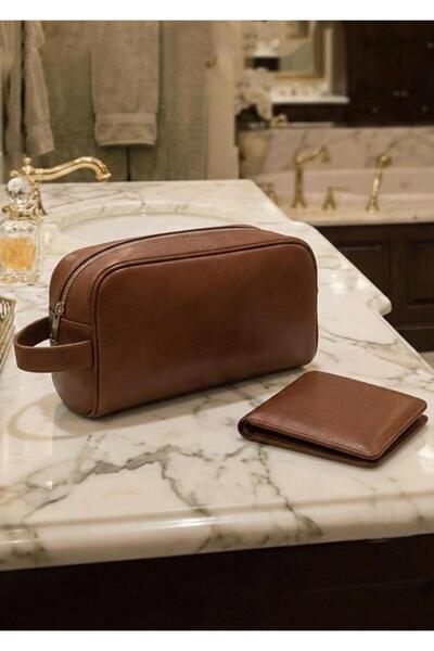 Duke Nickle Men's Brown Bag Wallet Gift Set