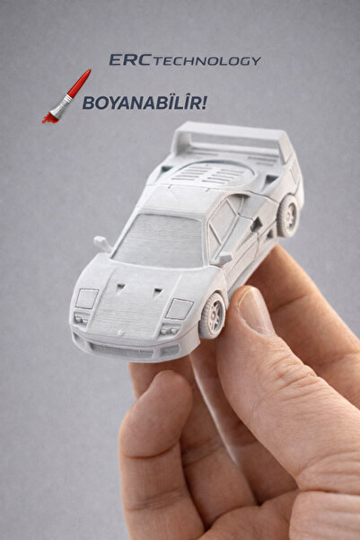 ERCTECH F40 Kit Car Maket Araba – Parçalı, Monte Edilebilir ve Boyanabilir Eğ...
