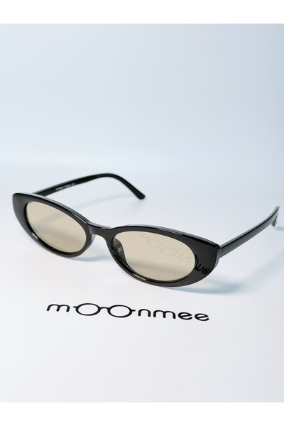 MOONMEE نظارات شمسية SILEP للجنسين باللون الأسود الهندسي
