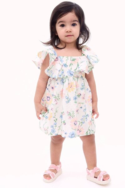 H&M Farbalalı Elbise