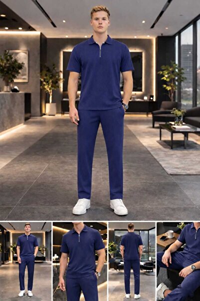 BRLKN Σετ Οθωμανικής φόρμας με μισό φερμουάρ