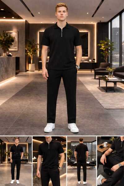 BRLKN Облекло с половин цип от османски плат