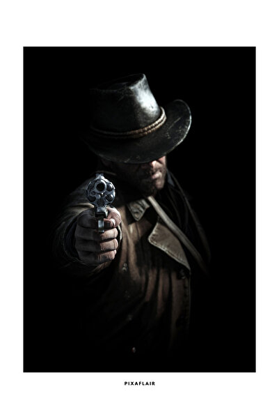 Pixaflair - Red Dead Redemption 2 - Arthur Morgan - Tablo - Çerçevesiz Poster