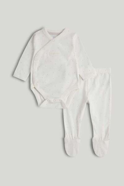 MOTHERCARE My First White Bodysuit and Leggings Outfit
