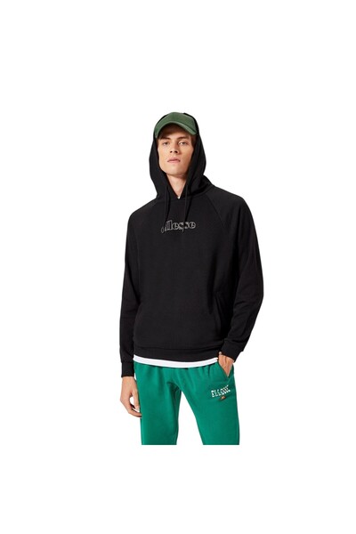 Ellesse سويت شيرت بياقة مقنع أسود للرجال U002-bk سويت شيرت رجالي U002-bk