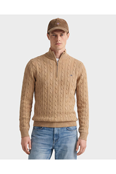 Gant Erkek Krem Regular Fit Örgü Kazak