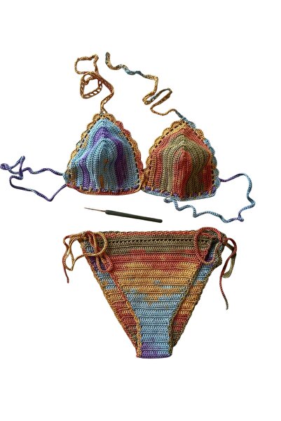 İlkayshome&art El işi örgü bikini takım
