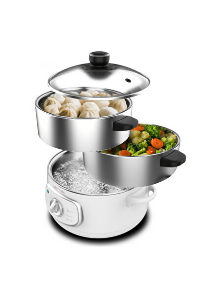 CECOTEC Vapovita SteelPot White Buharlı Pişirici
