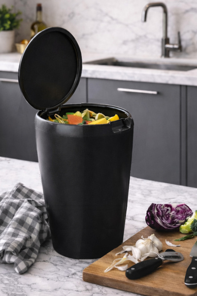 Prima Nova 6 LT Kupaonica Kuhinja Radna Ploča Kanta za smeće - Crna