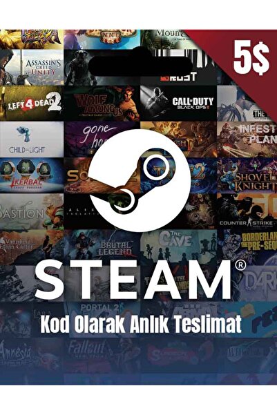 Steam 5 USD Cüzdan Kodu