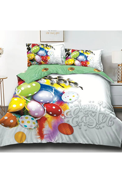 Casa Pucioasa Duvet Cover Set Set - 4 Pieces, 3D (Fine) PUMPKIN, 2 Persons 20...