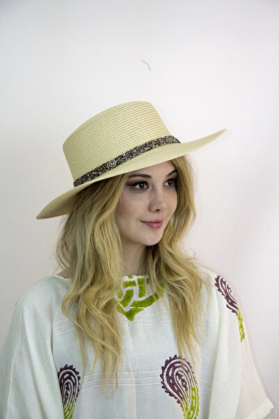 Bay Şapkacı قبعة نسائية من القش 3855