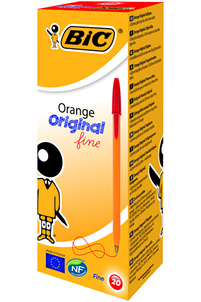 Bic Στυλό μιας χρήσης κόκκινο 20 τεμάχια/κουτί πορτοκαλί