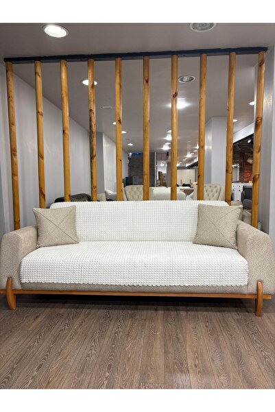 StellaHome İthal Koltuk Örtüsü Kare Desen