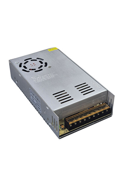 S-Line 12V 30A 360W Metal Kasa Fanlı Adaptör - Şerit Led ve Kamera Trafosu