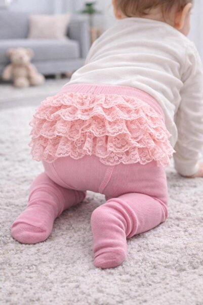 skycott Baby Girl Jacquard Lace Pantyhose