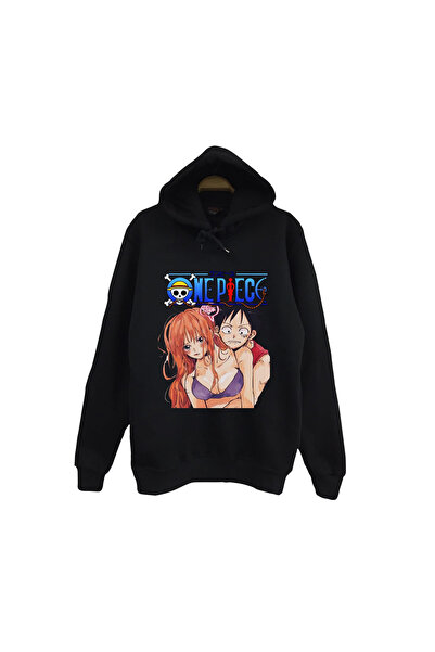 fame-stoned One Piece - Νάμι - Λούφι - Φούτερ με στάμπα Νάμι και Λούφι, Unise...