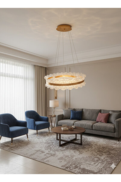 LİGHT HOUSE 2 Daireli Akrilik Modern Sarkıt Salon Avizesi