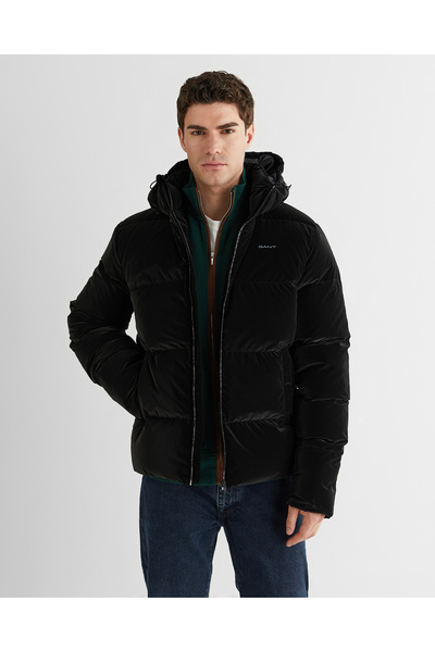 Gant Erkek Siyah Regular Fit Fermuarlı Ceket