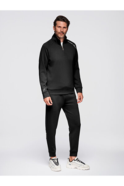 OMBRE Ανδρικό Σετ Φόρμας Z117 – Άνετο, Μοντέρνο Μαύρο