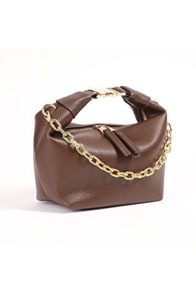 ABBRA Women's Vegan Leather Small Bag with Clip Buckle and Lined Shoulder Strap