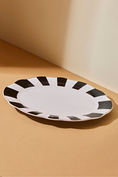 Perotti Black Bone Kayık Tabak 30 cm