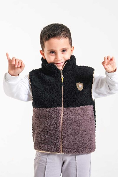 Classio Kids Festive Zippered Plush Vest