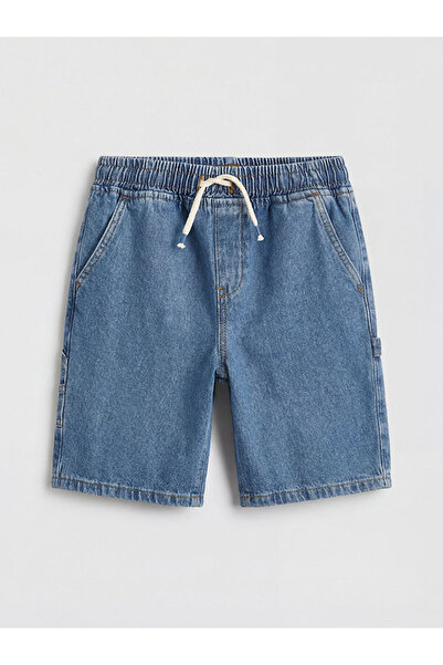 LC Waikiki شورت جينز للأولاد من إنديجو بخصر مطاطي