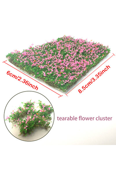 Choice8 مجموعة زهور اصطناعية ملونة 10 مم، مجموعة نباتية، خصلات عشب قابلة للتم...