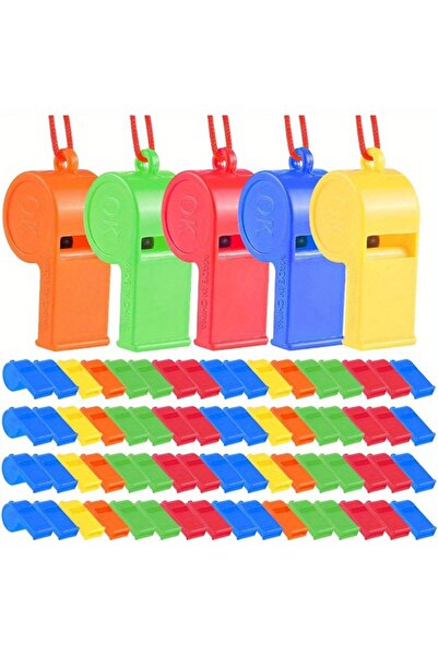 Choice multicolor 100PCS Randomly Colored Birthday Whistle Children's Party A...