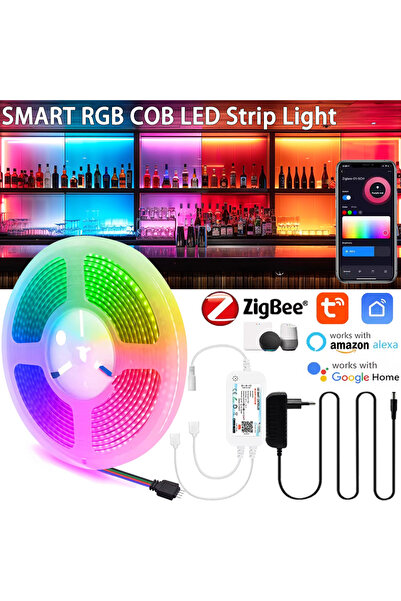 Choice1 EU Plug 5M Full Kit 5M 10M 24V Zigbee3.0 RGB COB LED Strip Light Tape...