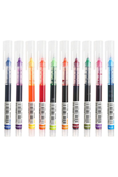 Choice5 10pcs Mix 10pcs 0.5mm High Quality Needle Type Gel Pens Straight Liqu...