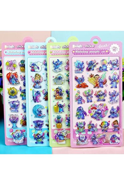 Choice 4 قطع من ملصقات قطرات الماء ثلاثية الأبعاد الجديدة بتصميم كاواي ستيتش،...