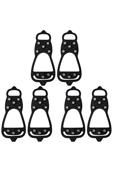 Choice1 3Pairs B Outdoor Ice Cleats Anti Slip Shoe Covers Steel Studs Cramp f...