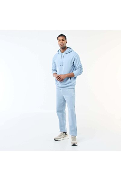 KIABI Solid French Terry Joggers BLUE
