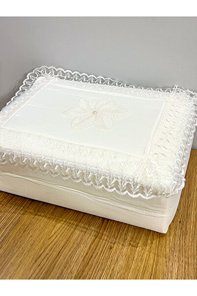 handanca Fransız Güpürlü Saten Bohça Söz Nişan Hurcu Çeyizlik